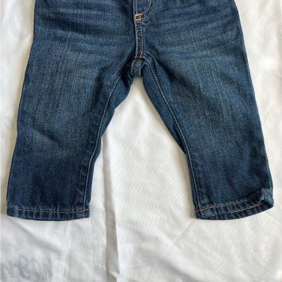 Baby Gap Denim Jeans with Navy Tie Waistband Size 12-18 Months - Picture 5 of 11